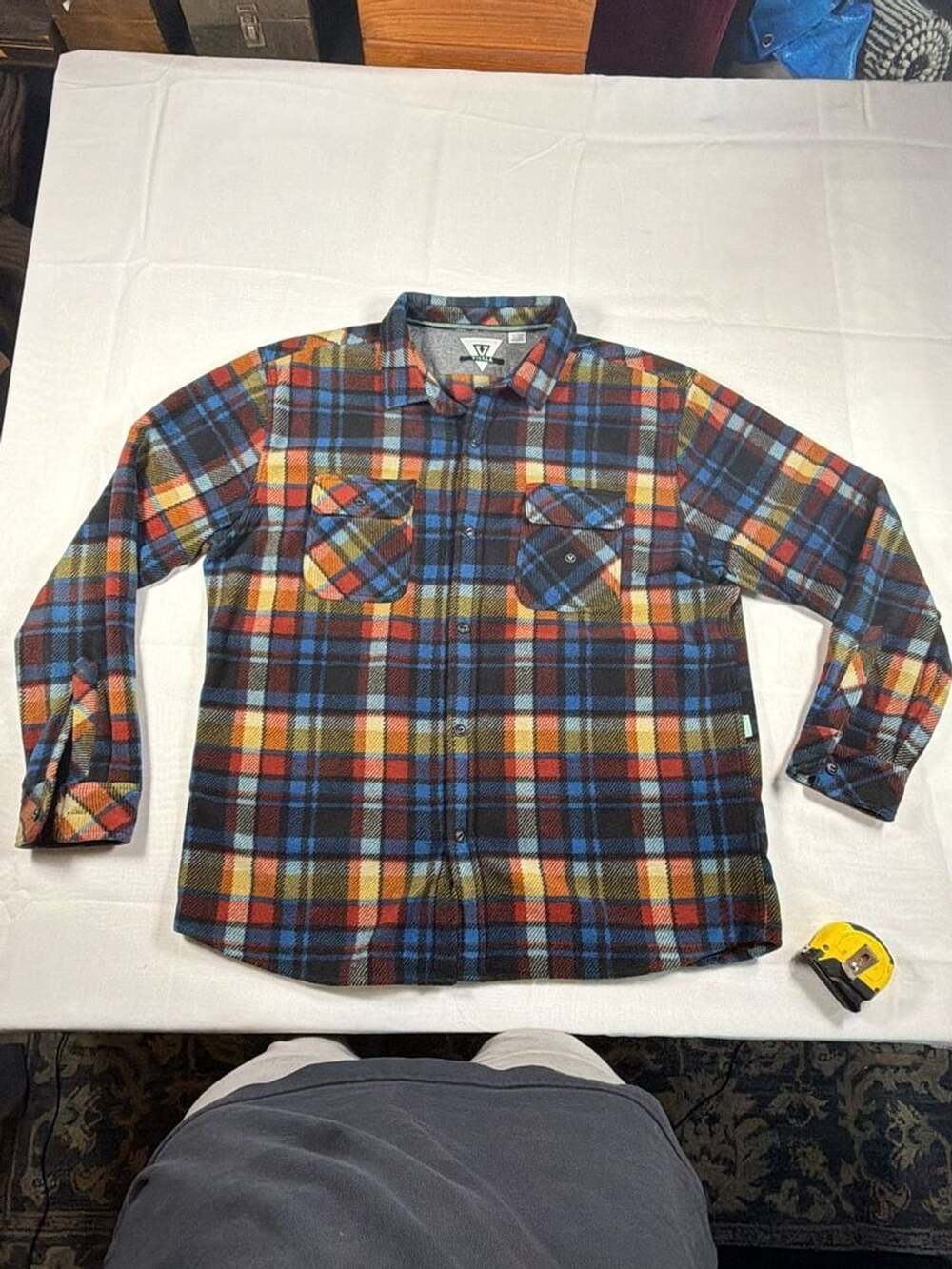 Vissla Eco-Zy Polar Long Sleeve Plaid Flannel Shirt